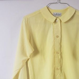 Vintage Yellow Button up Shirt